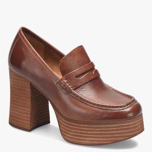 Kork-Ease Brown Platform Loafer